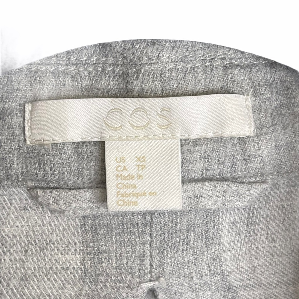 3/15 sale! COS Windowpane Plaid Button Up Top XS - Picture 8 of 11